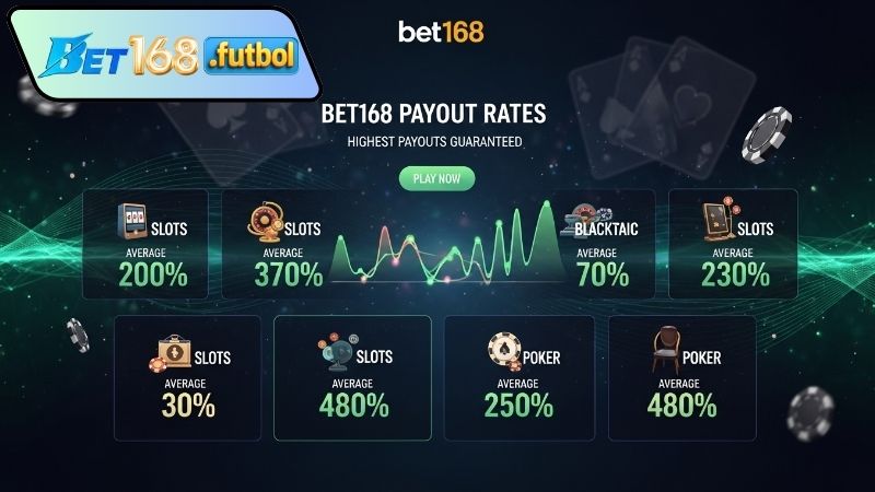 Tổng quan tỷ lệ trả thưởng Bet168